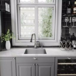 VIGO Aylesbury Single-Handle Pull-Down Kitchen Faucet with Soap Dispenser, Stainless Steel thumbnail 4