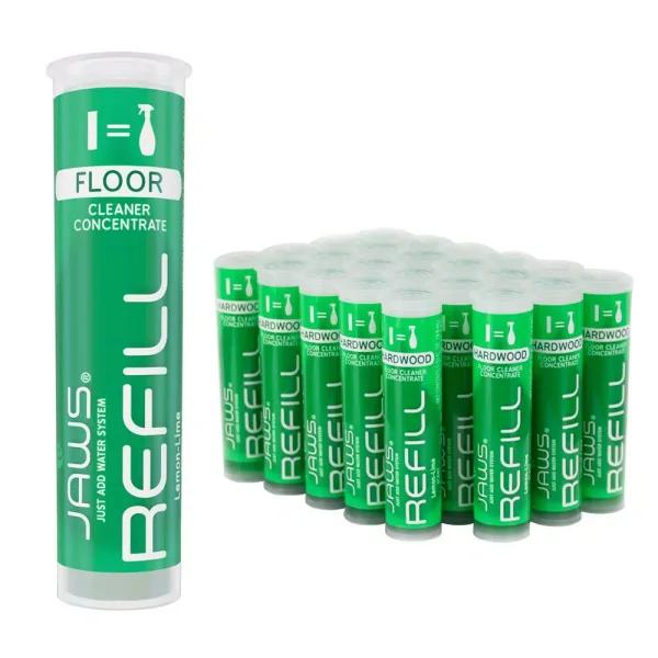 JAWS Concentrated Hardwood Floor Cleaner Refill Pods, Lemon-Lime, 24-Pack