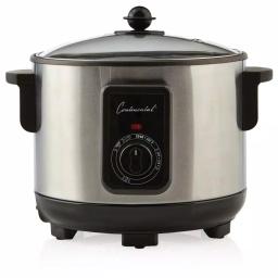 Continental 5.8 Qt. Electric Deep Fryer and Multi-Cooker, Stainless Steel thumbnail 1