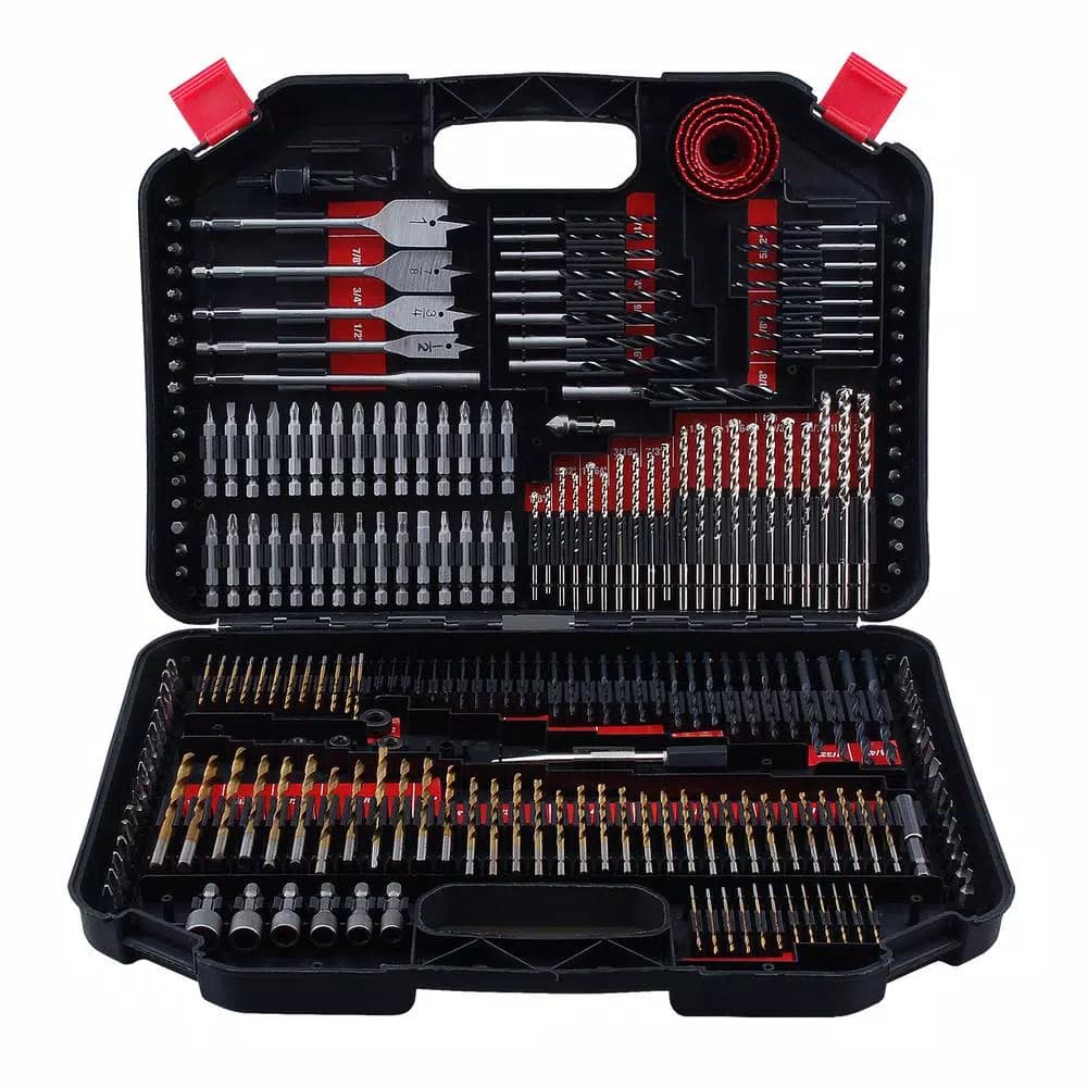 Worker The Worker 246-Piece Impact Drill and Drive Bit Set with Storage Case
