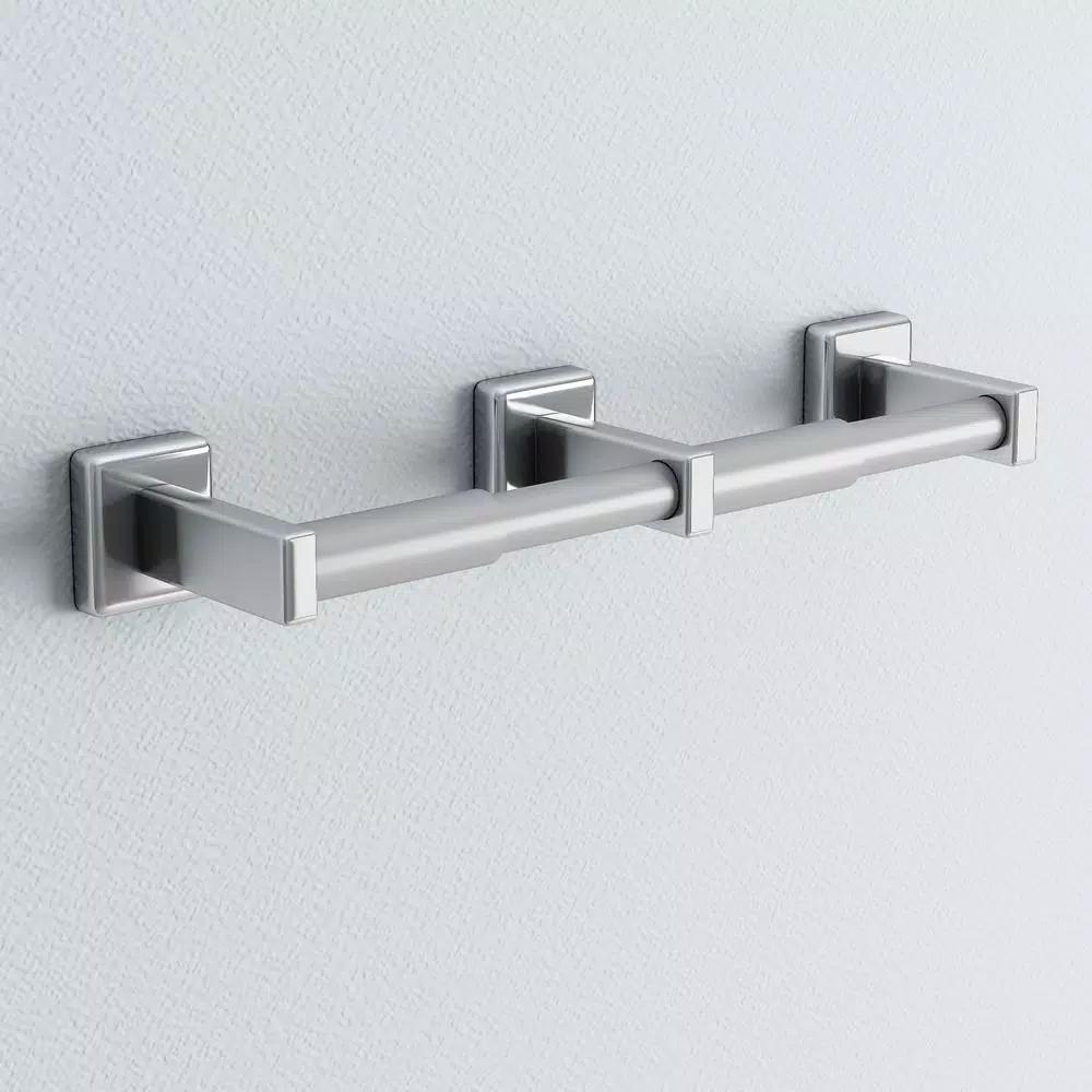 Franklin Brass Century Triple Post Toilet Paper Holder, Polished Stainless Steel