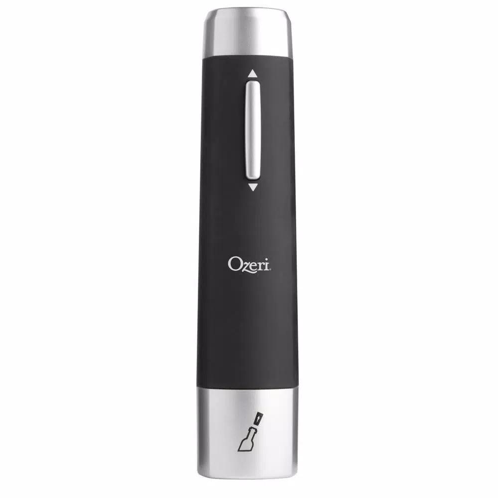 Ozeri Prestige Electric Wine Bottle Opener Set with Recharging Stand, Aerating Pourer and Foil Cutter