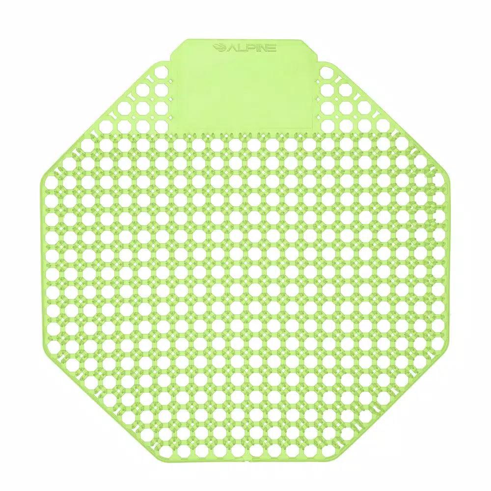 Alpine Industries Cucumber Melon Fragrance Anti-Splash Urinal Screens, 10-Pack