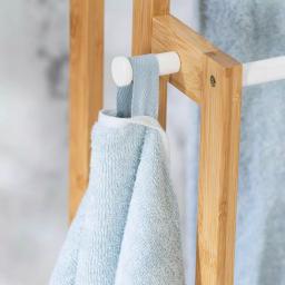 Honey-Can-Do 3-Tier Bamboo and White Freestanding Bathroom Towel Rack thumbnail 6