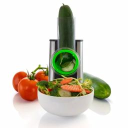 MegaChef Stainless Steel Electric Salad Maker 4-in-1 Slicer, Shredder, Chopper and Shooter thumbnail 2