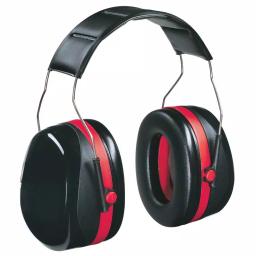 3M Pro-Grade Red and Black Cup Earmuffs, High NRR 30dB Hearing Protection (Case of 4) thumbnail 1