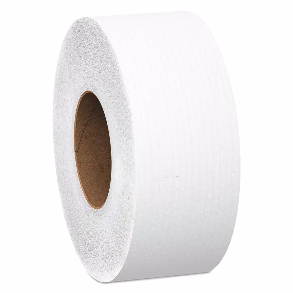 Kimberly-Clark PROFESSIONAL Scott Jumbo Roll Bath Tissue, 2-Ply White, 2000 ft. per Roll (6 Rolls)