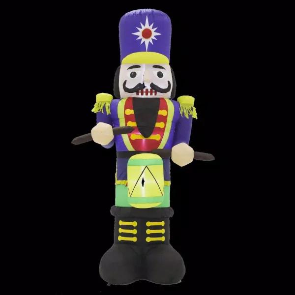 Luxen Home 7 ft. Nutcracker Drummer LED Lighted Holiday Inflatable