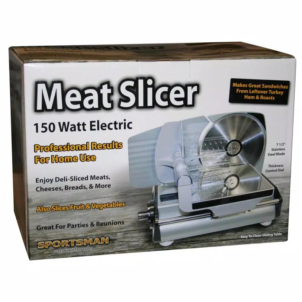 Sportsman Series 180W Electric Meat Slicer, 7.5 in. Stainless Steel Blade