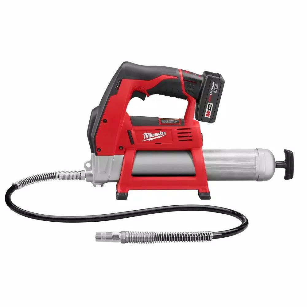 Milwaukee M12 12V Lithium-Ion Cordless Grease Gun Kit with M12 Multi-Tool