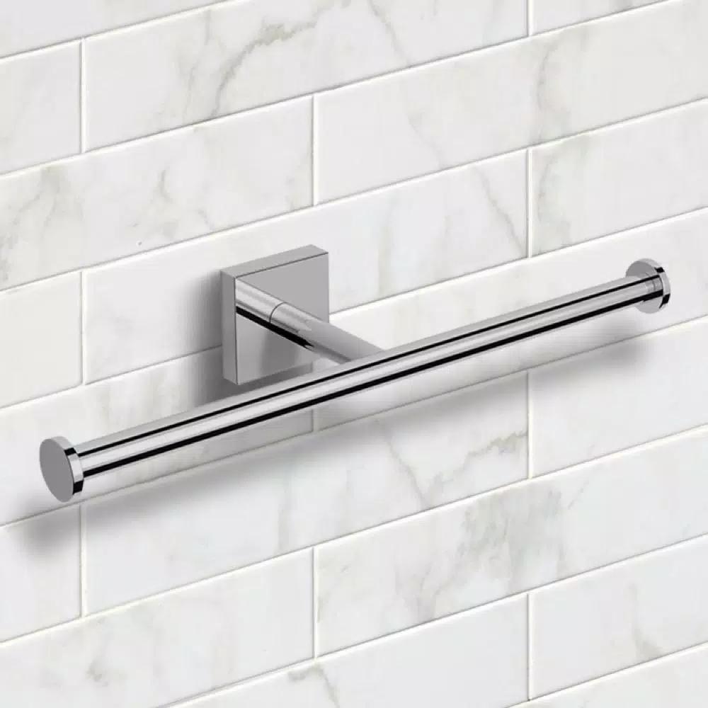 Nameeks Nice Hotel Double Toilet Paper Holder, Polished Chrome Brass