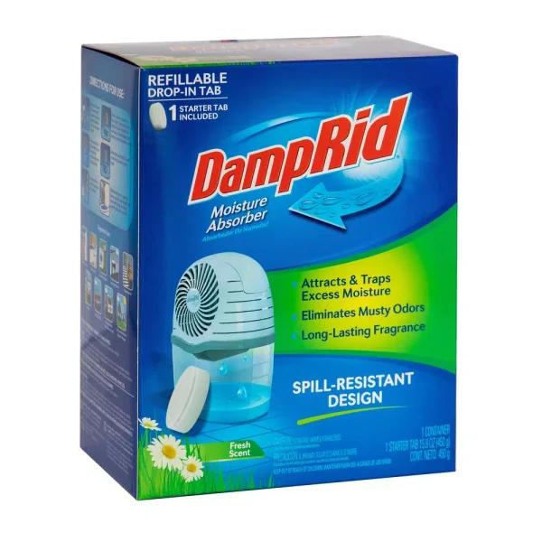 DampRid Fresh Scent Drop-In Tab Moisture Absorber Starter Kit, 15.8 oz.