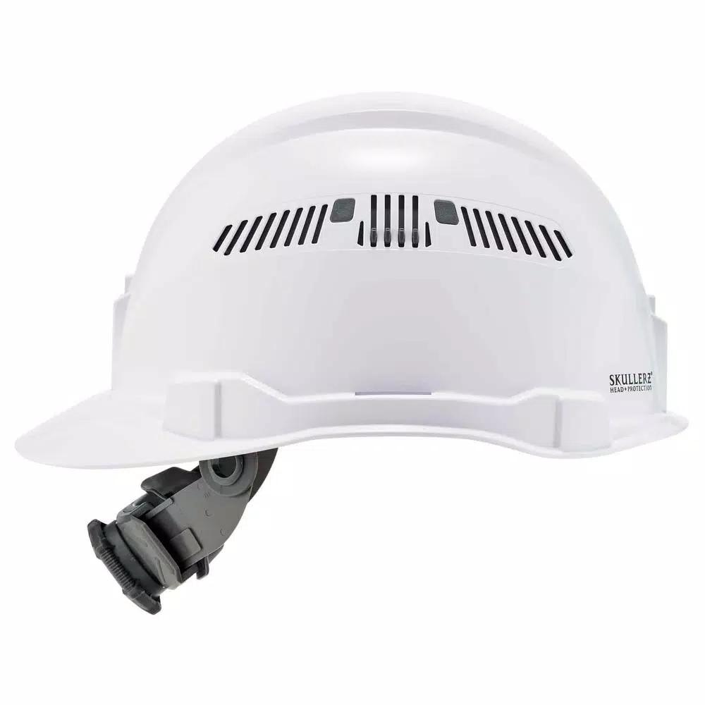 Ergodyne Skullerz 8972 Class C Vented Cap Style Hard Hat with Ratchet Suspension - White