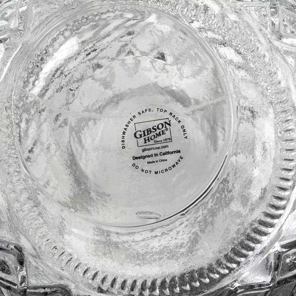 Gibson Home 4.8 Qt Pineapple Shaped Clear Glass Beverage Dispenser with Spout