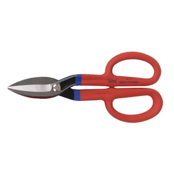 Wiss 9.75 in. Straight-Cut Tin Snips with Rubber Handles