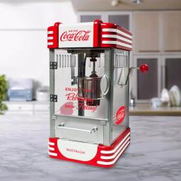Unbranded Coca-Cola Countertop Popcorn Popper Machine with 2.5-Oz. Stainless Steel Kettle, Red thumbnail 6