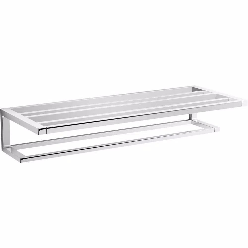 KOHLER Draft 2-Bar Towel Rack in Polished Chrome