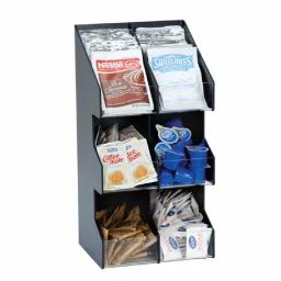 Unbranded 6-Section Black Vertical Countertop Lid and Condiment Organizer thumbnail 2