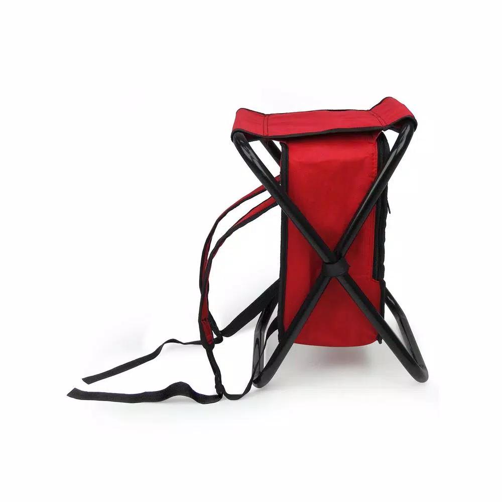 GigaTent 20-Can Collapsible Cooler Backpack with Folding Stool and Insulated Ice Bag
