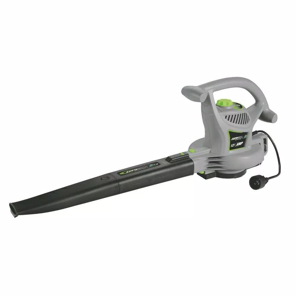 Earthwise 12 Amp Corded Electric 3-in-1 Blower, Vacuum, and Mulcher (240 MPH, 390 CFM)