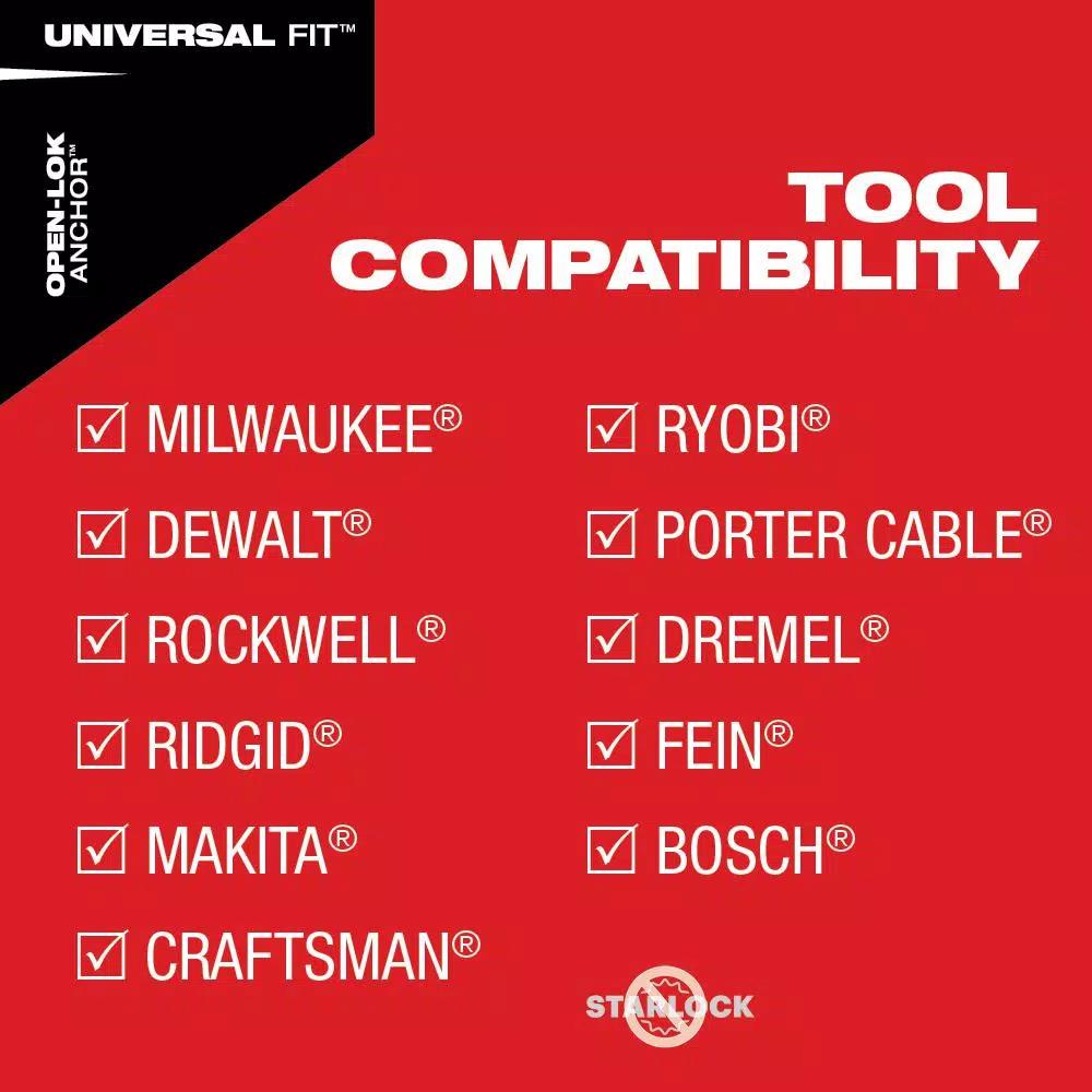 Milwaukee OPEN-LOK 3-1/2 in. Triangle Sanding Pad & Paper 10-Piece Variety Pack