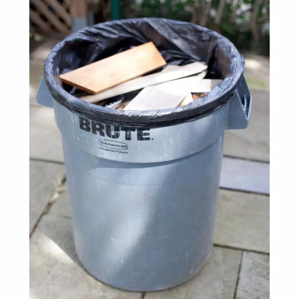 Ultrasac 33 Gallon Short Contractor Trash Bags with Flaps, 3 Mil, 50 Count