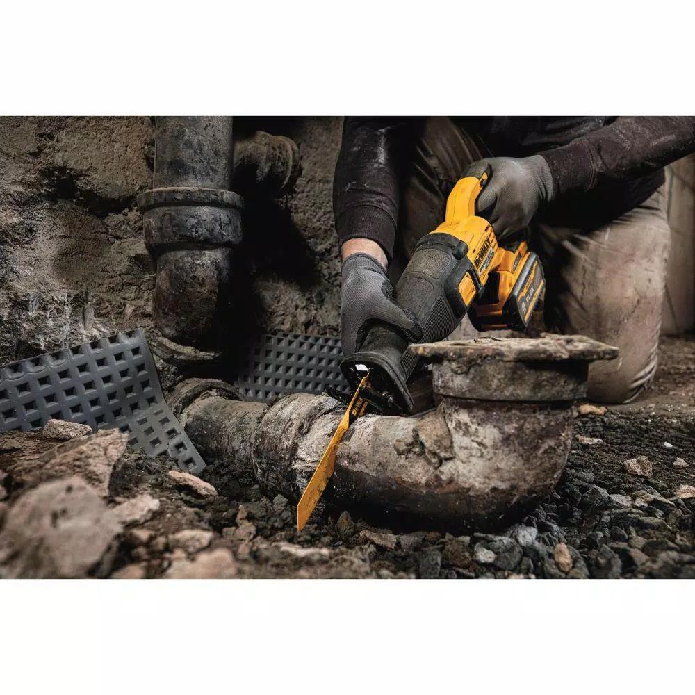 DEWALT FLEXVOLT 60V MAX Cordless Brushless Reciprocating Saw Kit with (2) 9.0Ah Batteries & 4-1/2 in. Grinder