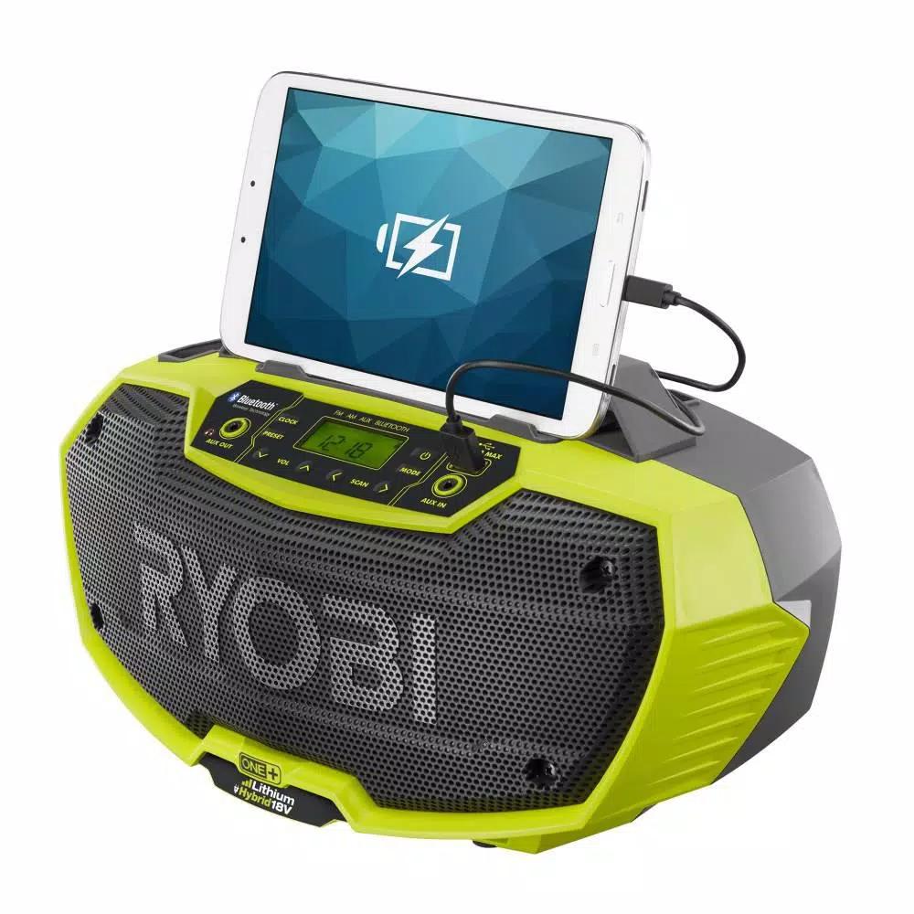 RYOBI 18V ONE+ Hybrid Bluetooth Stereo and Portable Fan Combo Kit (Tools Only)