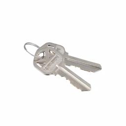 Kwikset Balboa Satin Nickel Exterior Entry Door Lever and Single Cylinder Deadbolt Combo Pack thumbnail 3