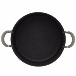 Circulon Elementum 10-Quart Hard-Anodized Aluminum Nonstick Stock Pot with Glass Lid, Oyster Gray thumbnail 2