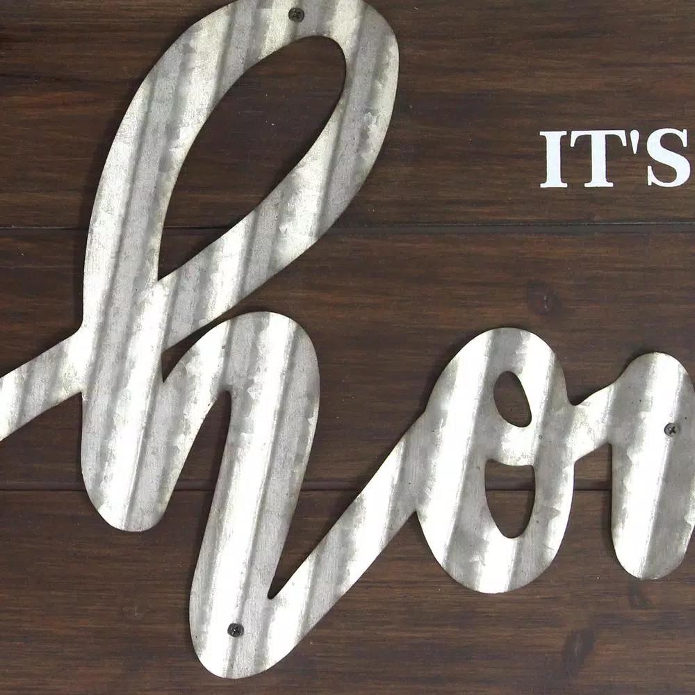 Stratton Home Decor "It's Good to Be Home" Handcrafted Wood Wall Art