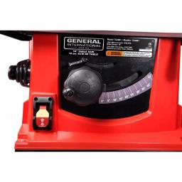 General International 10 in. Table Saw with Heavy Duty Steel Stand, 13 Amp High-Torque Motor thumbnail 5