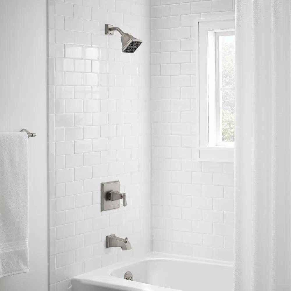 Glacier Bay Exhibit Single-Handle Tub and Shower Faucet, Brushed Nickel
