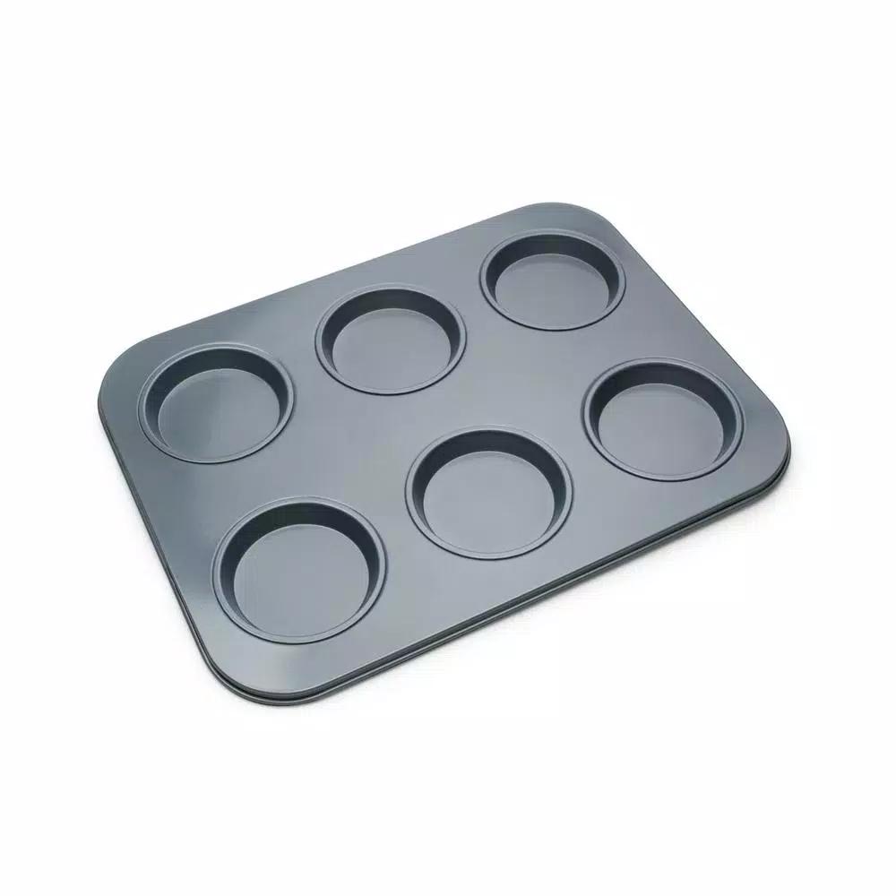 Fox Run Preferred Non-Stick Large Muffin Top Pan, 6-Cup Carbon Steel