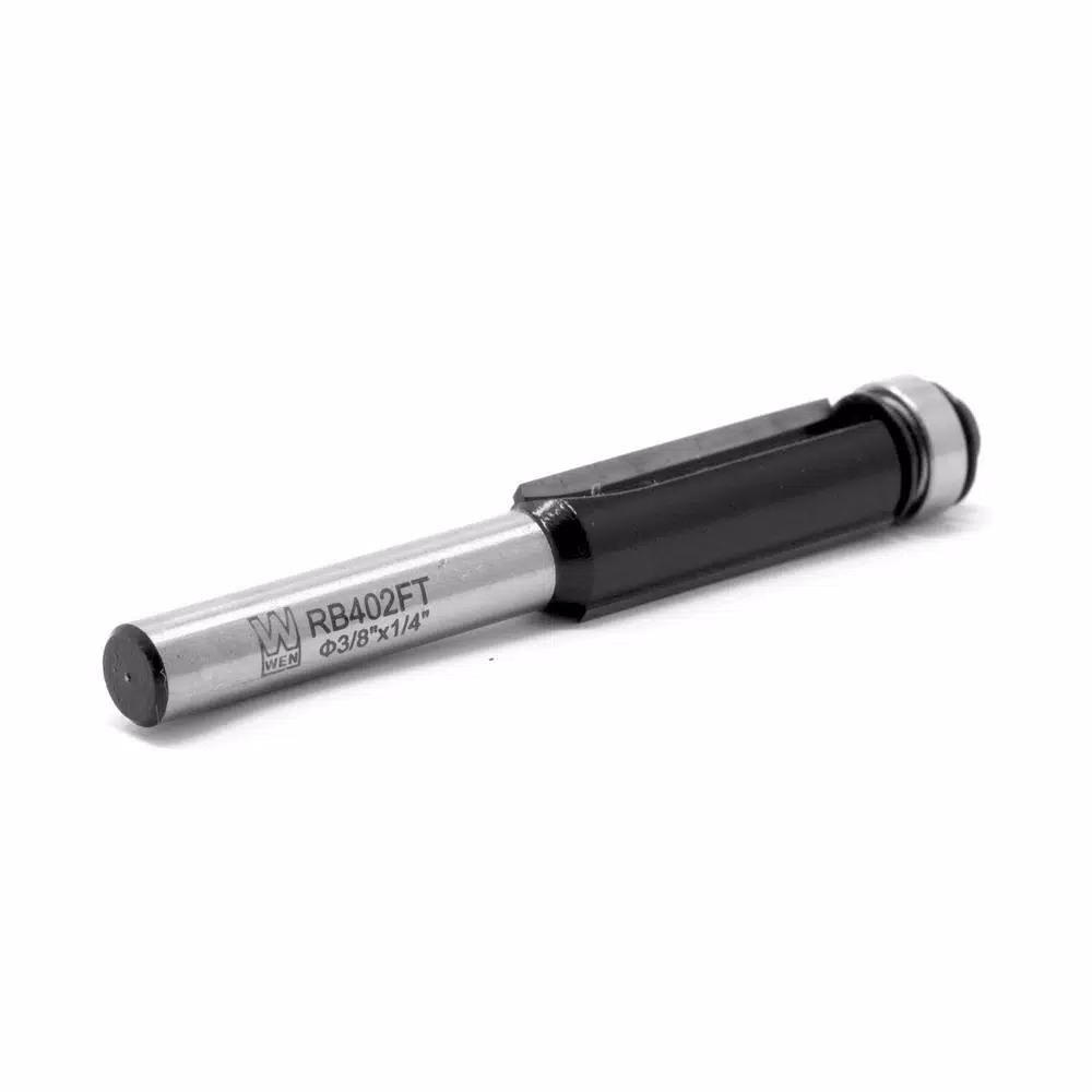 WEN 3/8 in. Flush Trim Carbide Tipped Router Bit with 1/4 in. Shank