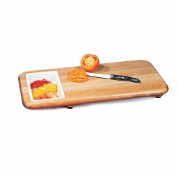 Catskill Craftsmen Hardwood Cut 'n' Catch Over-the-Sink Cutting Board with Removable Trays thumbnail 2