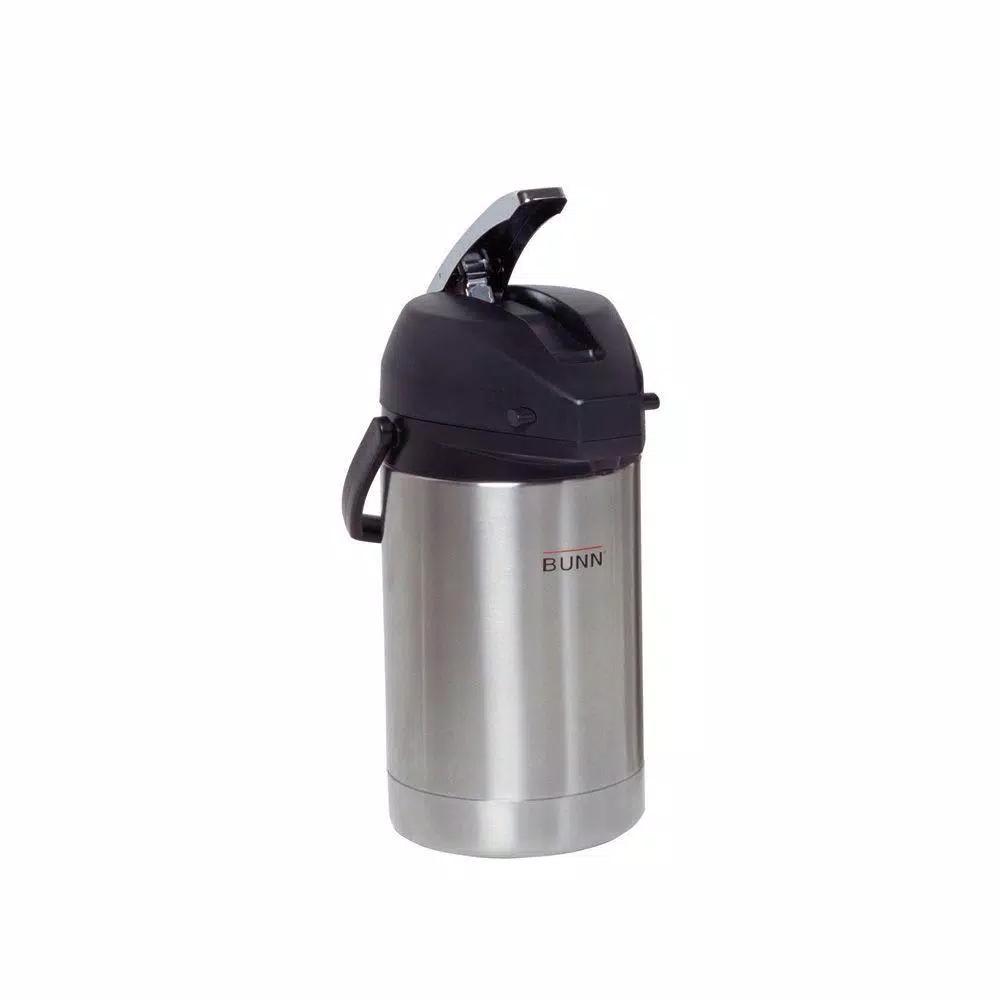 BUNN 3.0 Liter Stainless Steel Lever-Action Airpot, 102 oz Capacity