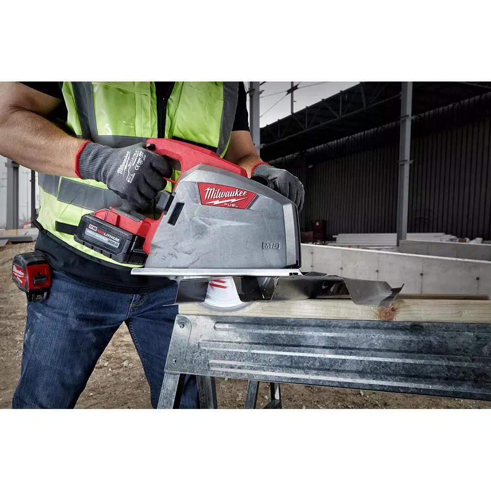Milwaukee 8 in. 58T Carbide Teeth Aluminum and Metal Cutting Circular Saw Blade