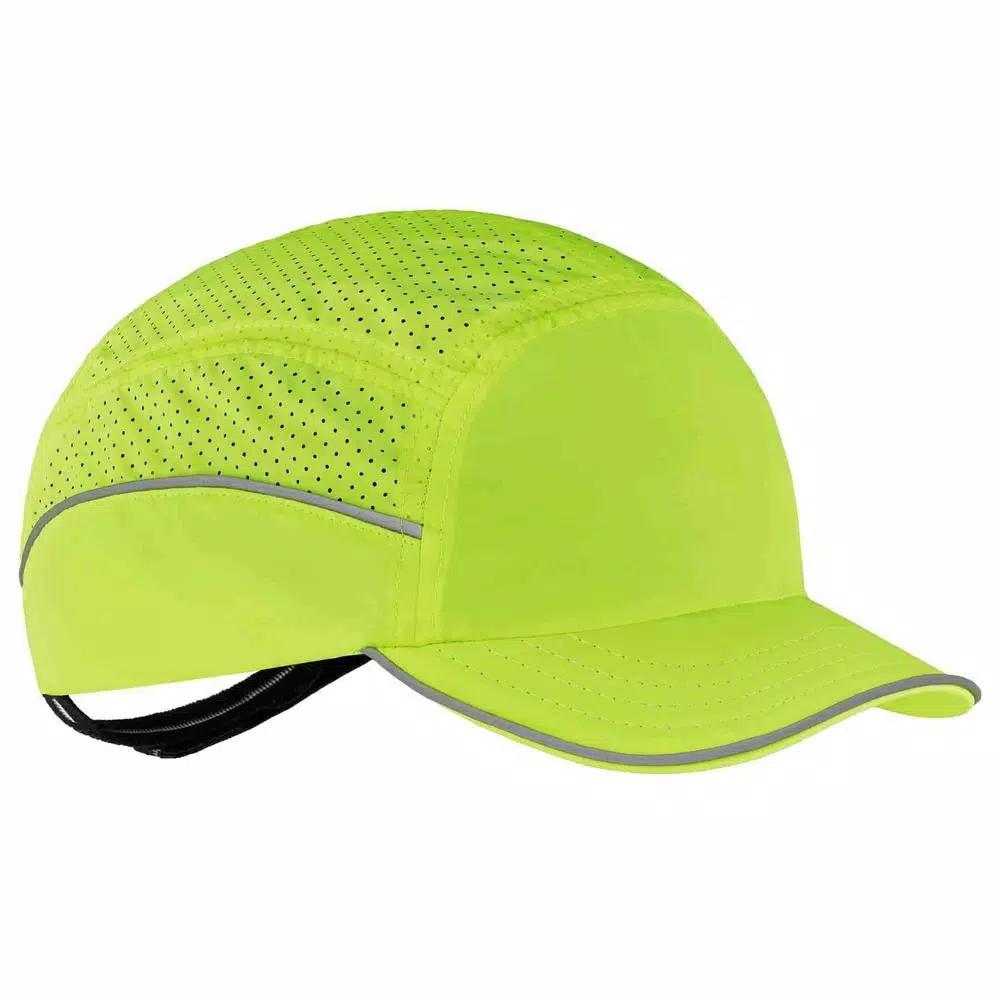 Ergodyne Skullerz 8955 Lightweight Lime Green Vented Bump Cap with Short Brim