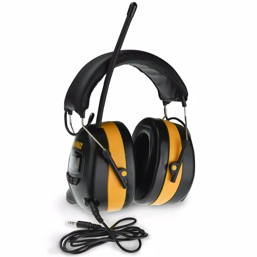 DEWALT AM/FM Digital Tuning Electronic Earmuffs with LCD Display