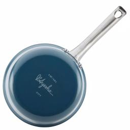 Ayesha Curry Home Collection 3-Quart Aluminum Nonstick Saucepan with Glass Lid, Twilight Teal thumbnail 3