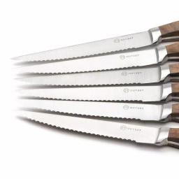 Outset Curtis Lloyd 6-Piece Forged Stainless Steel Steak Knife Set with Rosewood Handles thumbnail 3