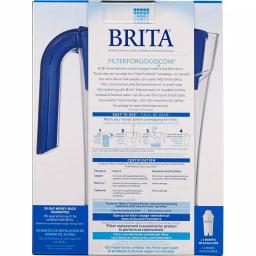 Brita Mist Water Filter Pitcher, 48 oz. Capacity, Dark Blue, BPA Free thumbnail 8