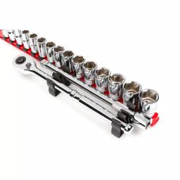 TEKTON 1/2 in. Drive Side Mount Ratchet and Extension Holder Set, 2-Piece thumbnail 2