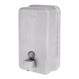 Alpine Industries 1200ml Stainless Steel Manual Liquid Soap Dispenser - Wall Mounted thumbnail 2
