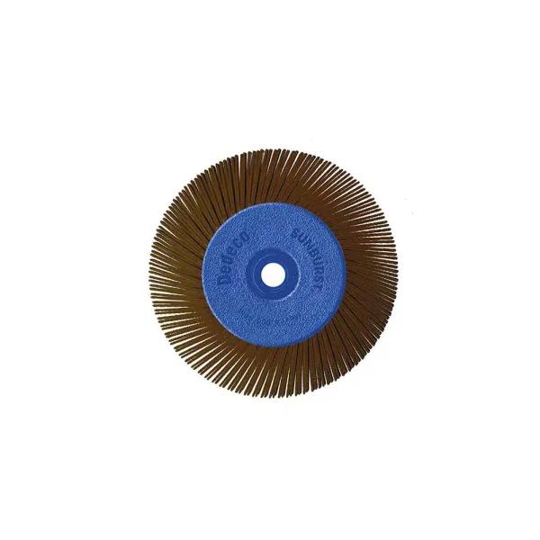 Dedeco Sunburst 6 in. TA Radial Discs, 1/2 in. Arbor, 36-Grit Ultra-Coarse Thermoplastic Cleaning and Polishing Tool