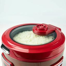 AROMA 20-Cup Red Rice Cooker and Slow Cooker with Glass Lid, 11 Programmable Functions thumbnail 5