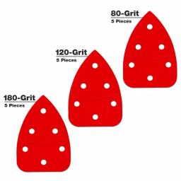 DIABLO 3-7/8 in. Cat/Mouse Detail Sanding Sheets, Assorted Grit (80, 120, 220), 15-Pack thumbnail 1