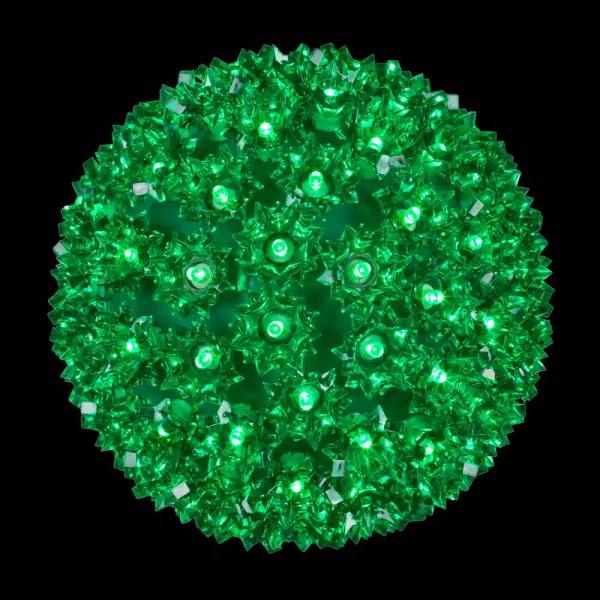 Wintergreen Lighting 7.5 in. 120-Light Green LED Decorative Starlight Sphere