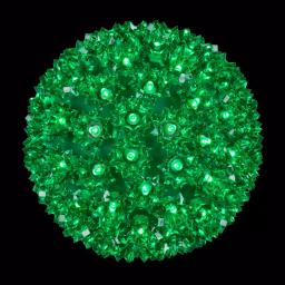 Wintergreen Lighting 7.5 in. 120-Light Green LED Decorative Starlight Sphere thumbnail 1